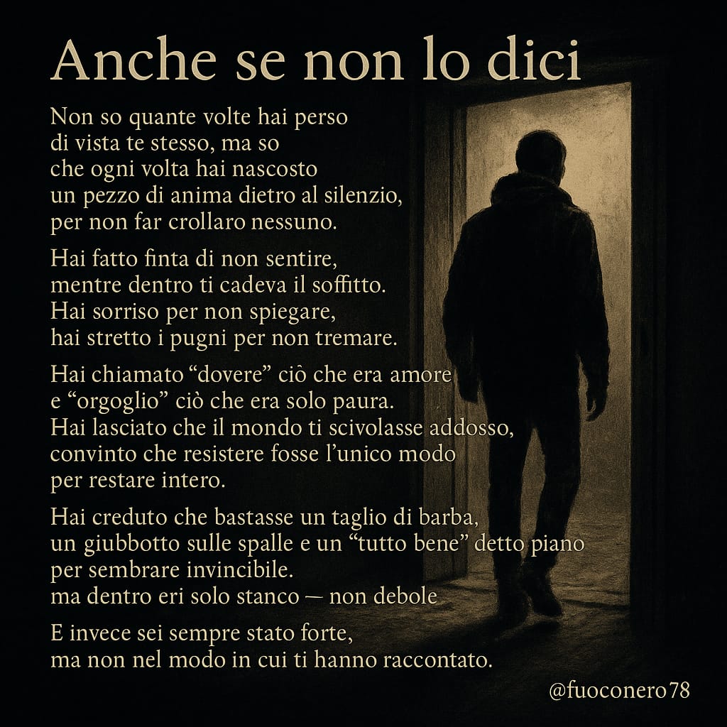 Anche se non lo dici…