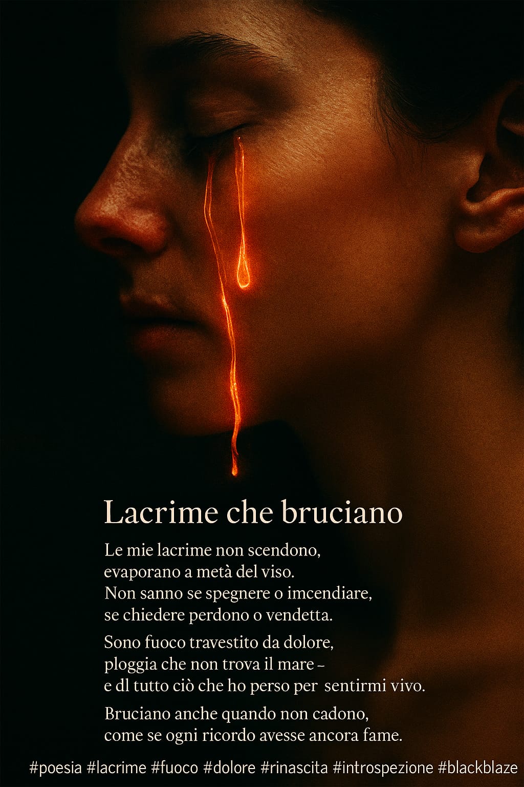 Lacrime che bruciano