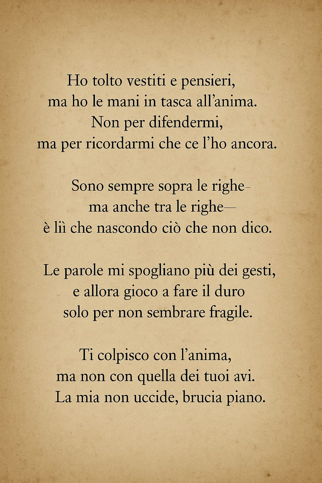 Pugno d’anima…
