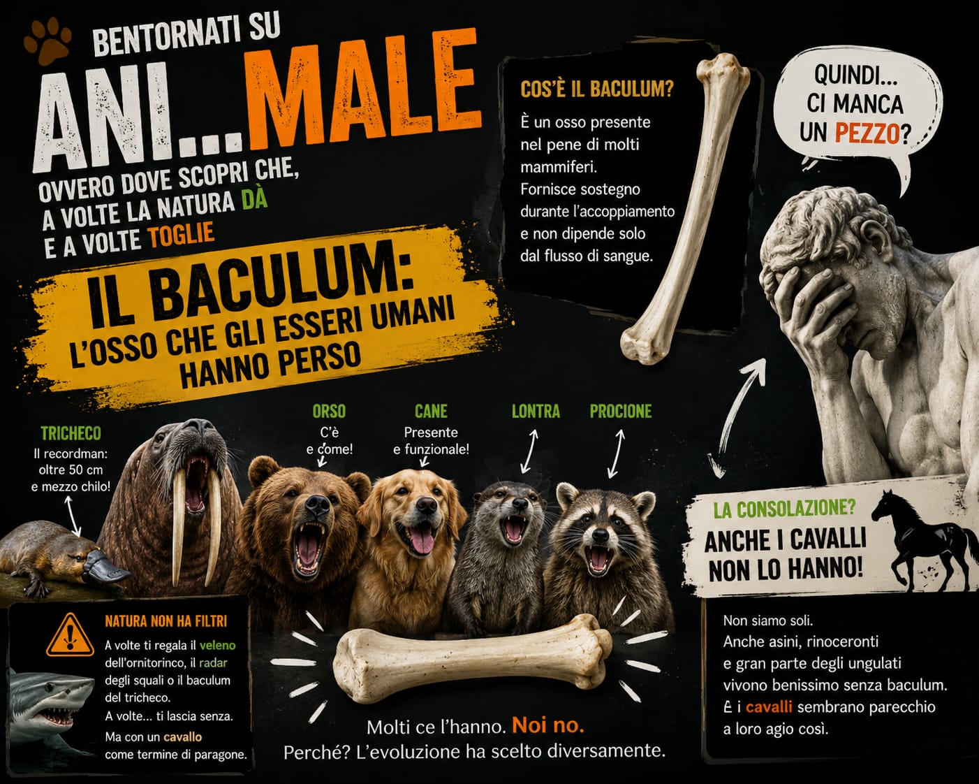 Ani…MALE – Il baculum: l’osso che gli esseri umani hanno perso