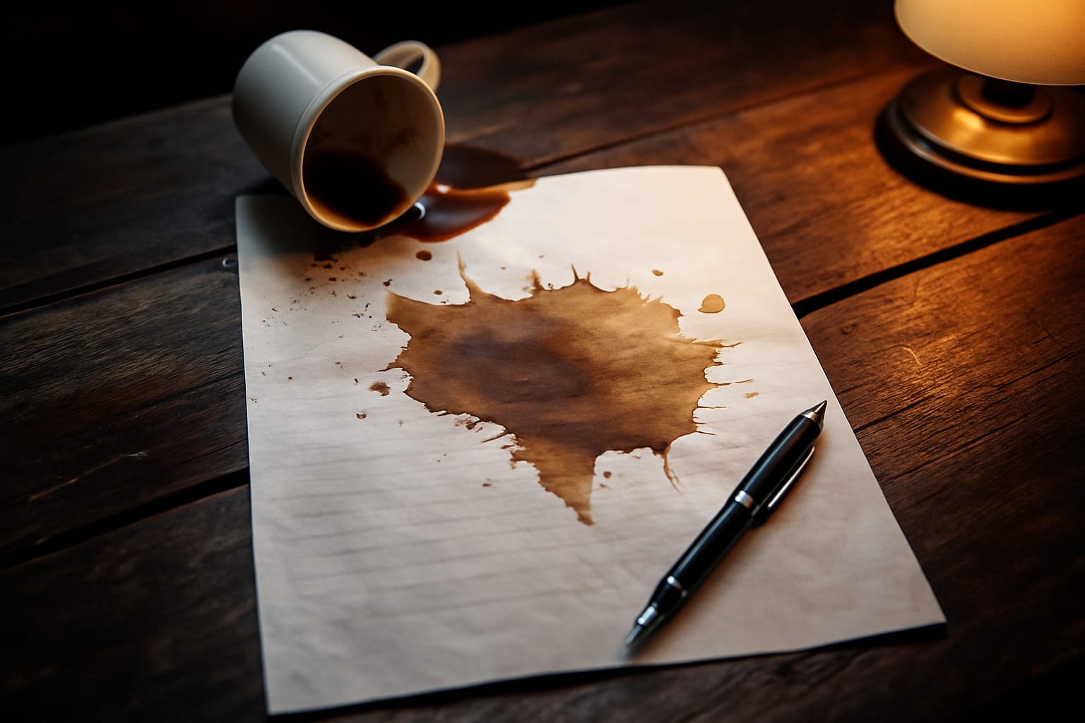 Ops.Mi è caduto il caffè.