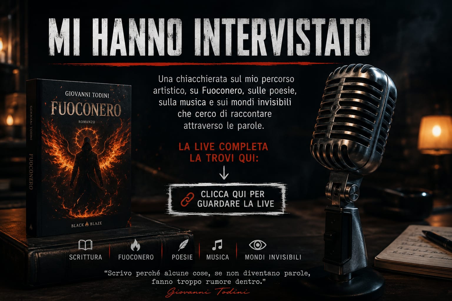 Mi hanno intervistato