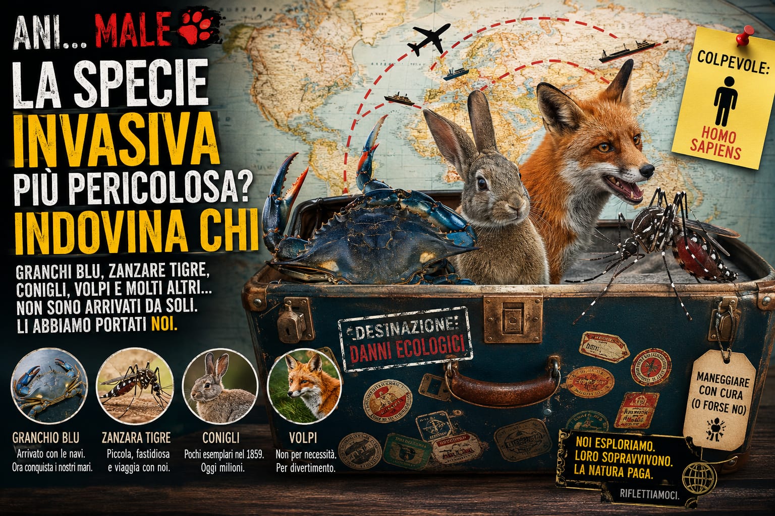 Ani… MALE – La specie invasiva più pericolosa? Indovina chi