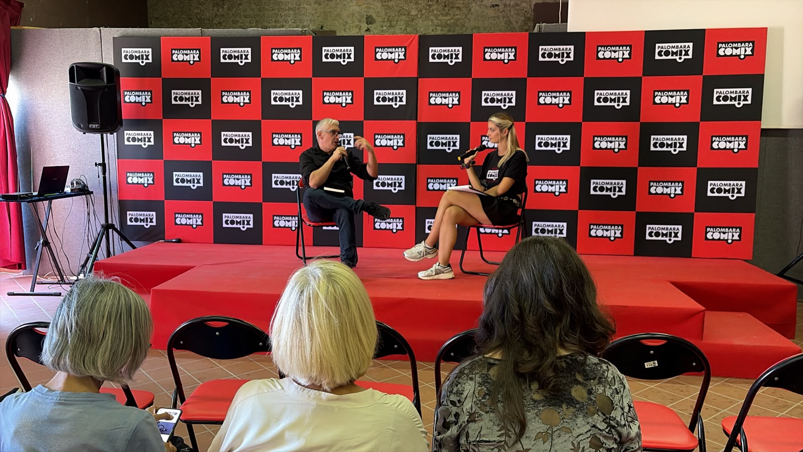Panoramica dell'intervista al Palombara Comix