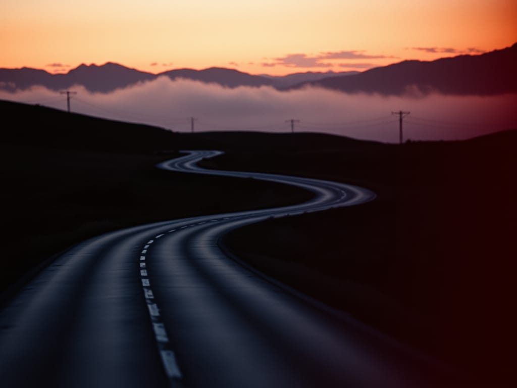 All’alba nella via…