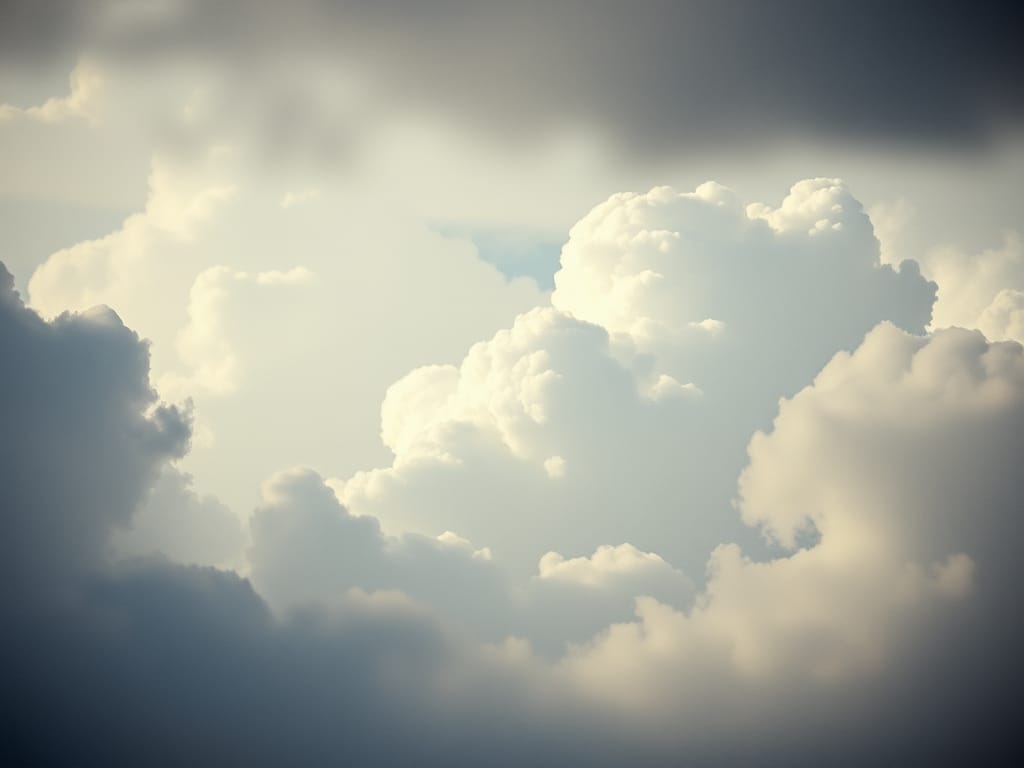Nuvole contro il cielo…